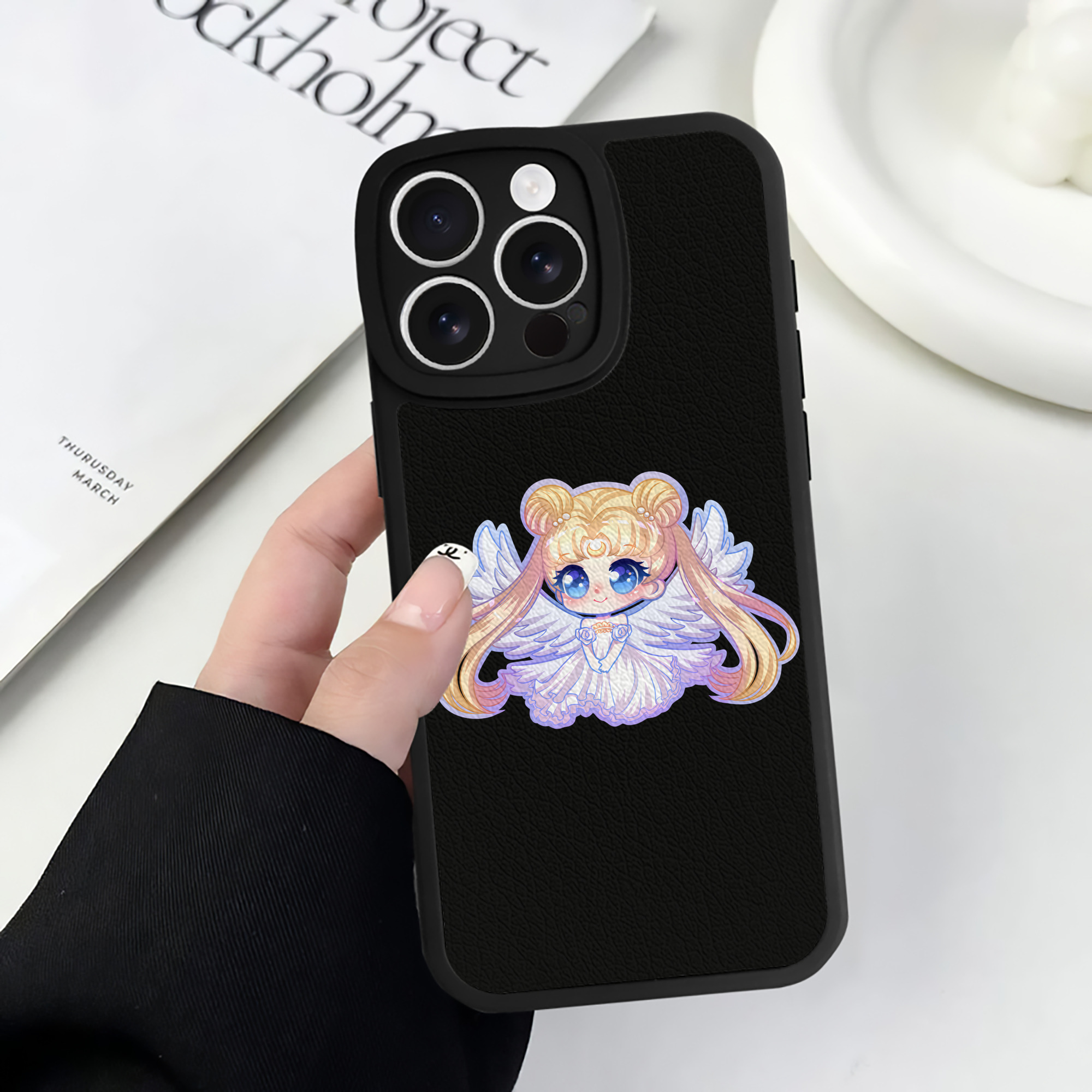 （画像用） 美少女戦士セーラームーン 愛野 美奈子 あいの みなこ Sailor Moon Aino Minako 【iPhone 16シリーズ対応】シリコンスマホケース（レザー調） 材質：シリコン
